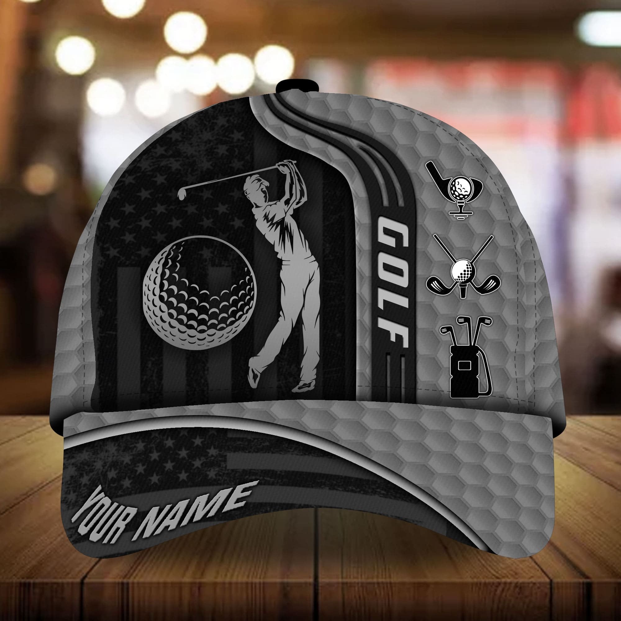 Customize Golf Cap, Personalized 3D Printed Hat, Perfect Present For Golfers