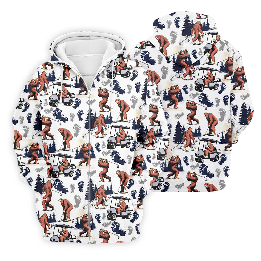 Sasquatch Golf Shirt, Bigfoot Shirt, Hawaiian Golf Shirts, Matching Golf Shirts, Golf Shirts For Men