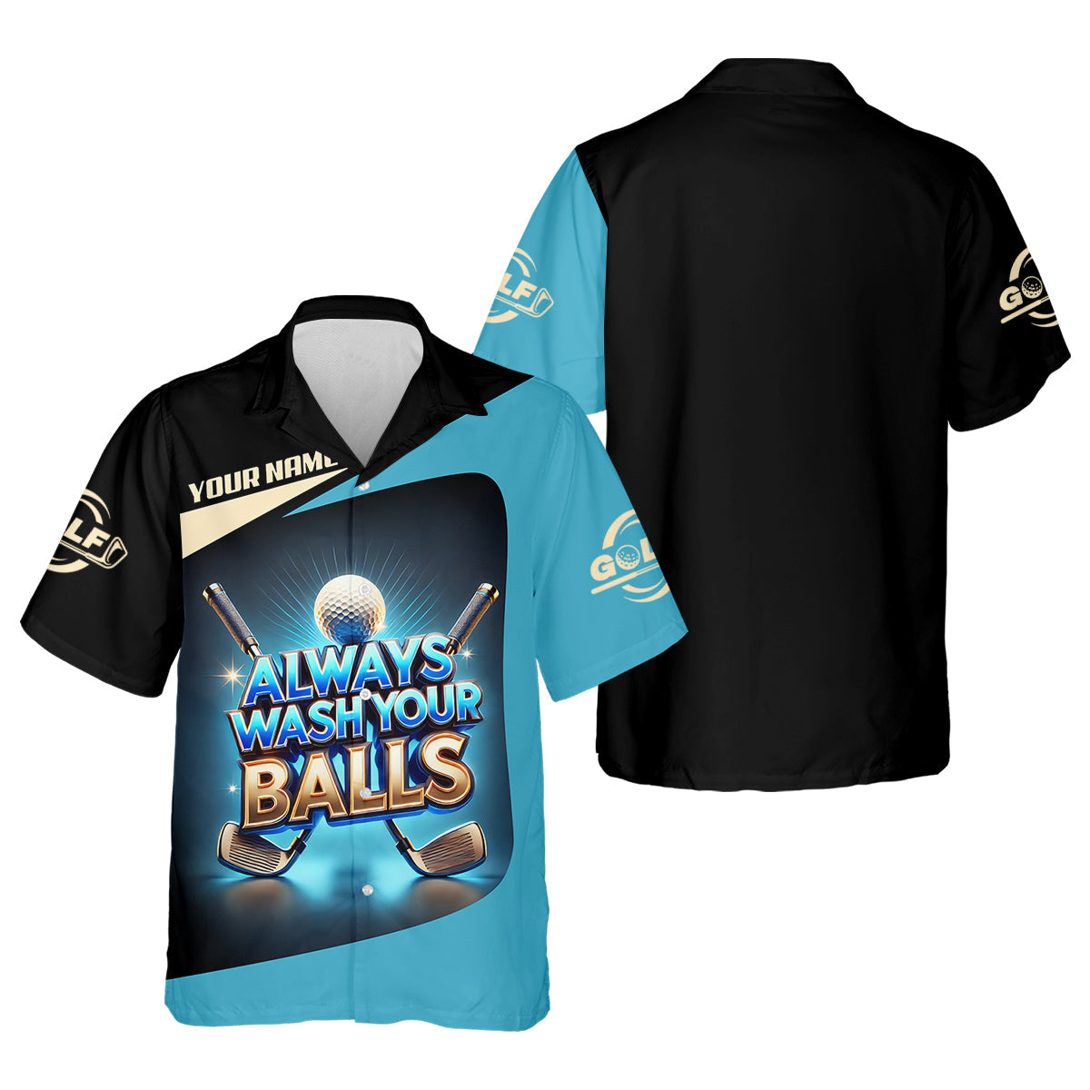 Always Wash Your Balls Custom Golf Shirts, Mens Golf Gift, Funny Golf Shirt