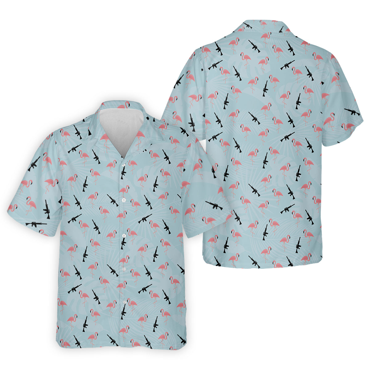 Funny Flamingos Golf Polo Shirt, Golfing Apparel, Mens Golf Gift, Funny Golf Polos