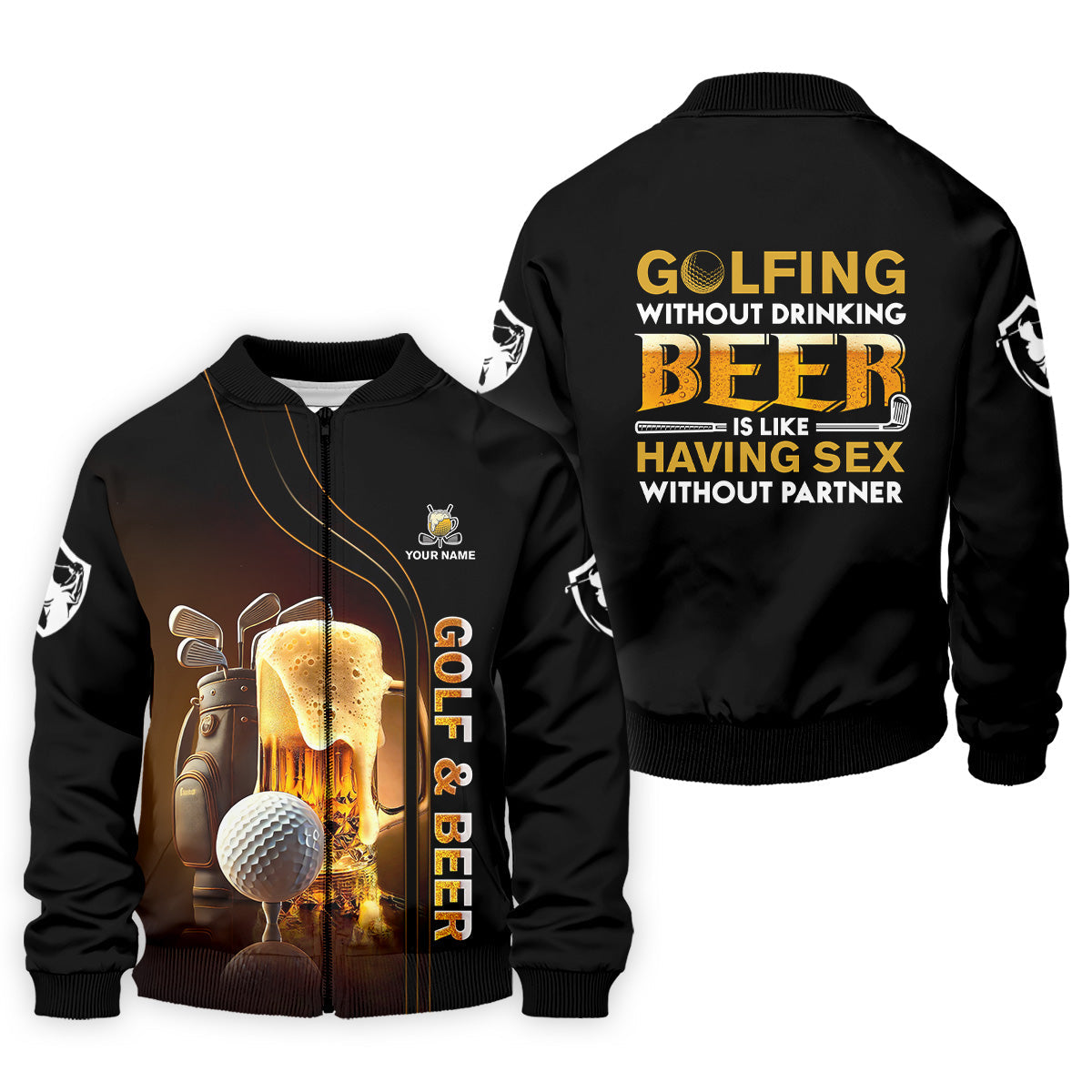 Golfing Without Drinking Beer Men's Golf Polo Shirt, Golf Beer Shirt, Fun Golf Polo Shirt, Golf Gift For Him