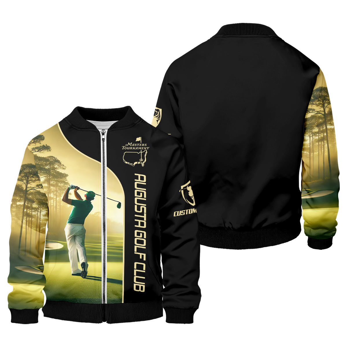 Augusta Golf Club Custom Men's Golf Polo Shirt, Gift For Golfers