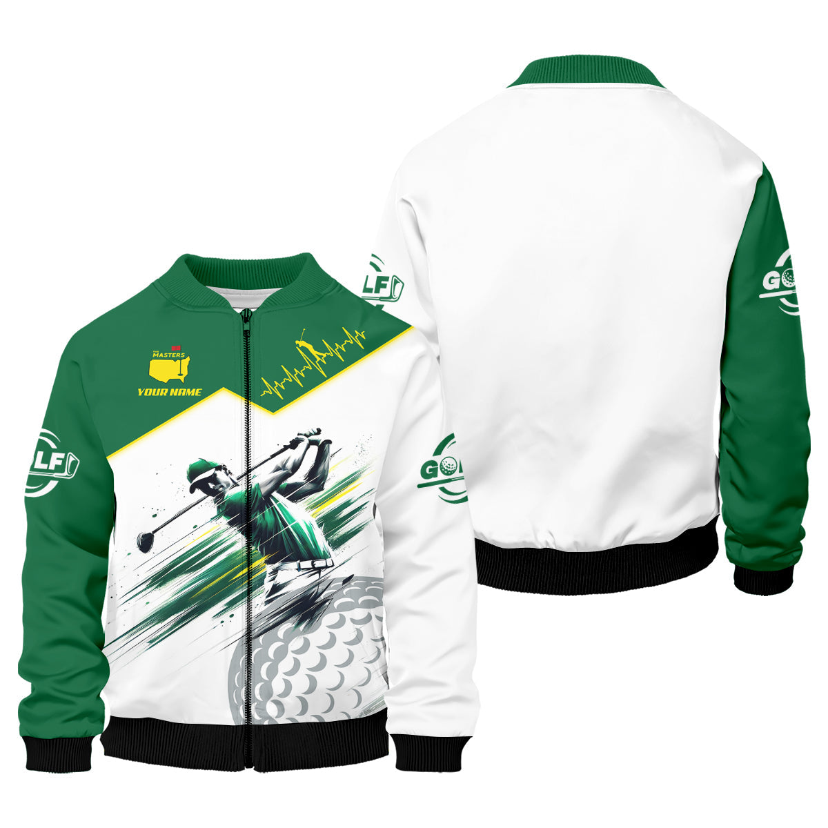 Augusta Golf Master Custom Men's Golf Polo Shirt, Funny Golf Shirt, Men Golf Gifts