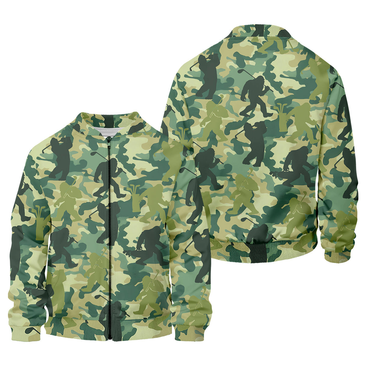 Bigfoot Sasquatch Men's Golf Polo Shirt, Funny Golf Shirt, Gift For Golfers