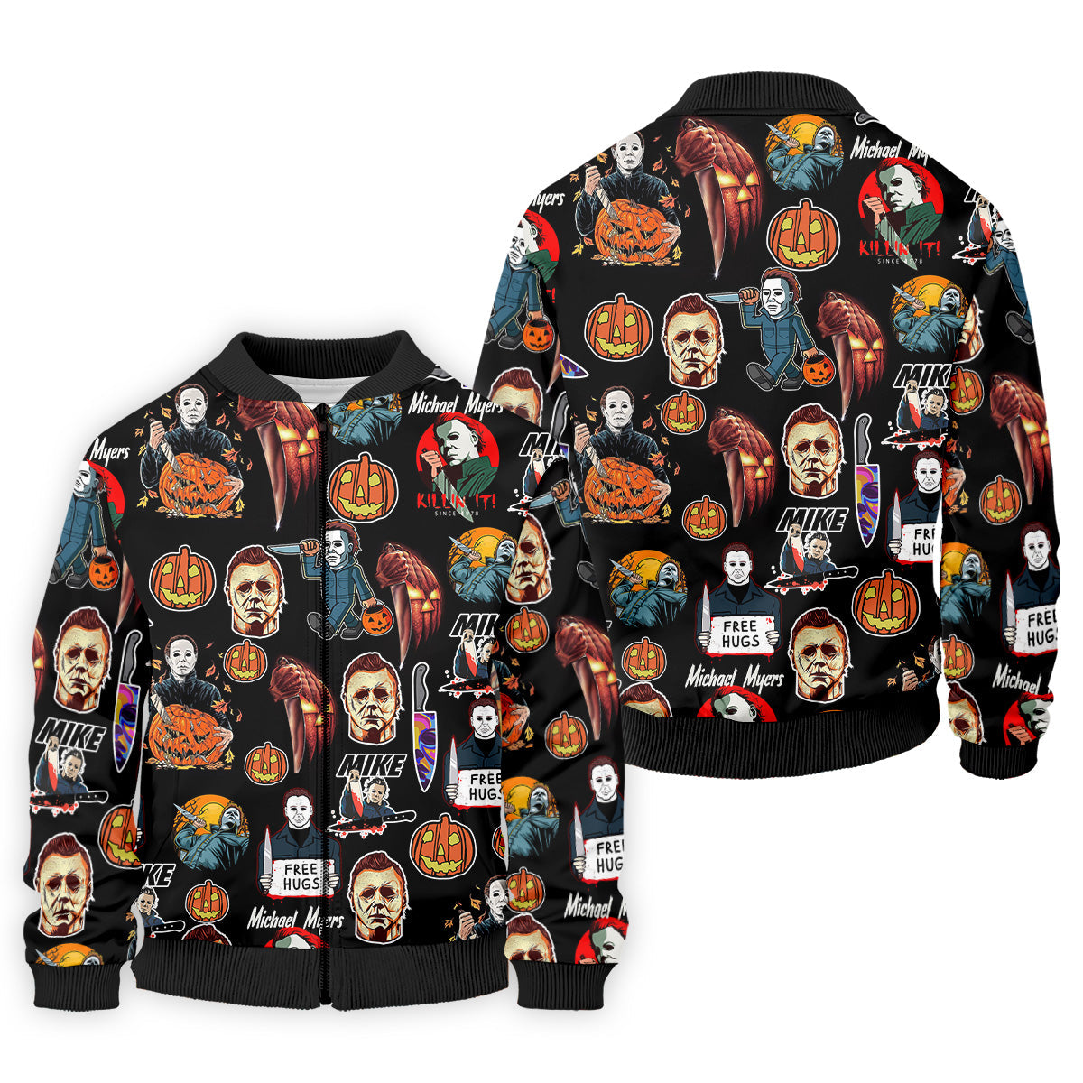 Michael Myers Halloween Golf Tops For Men, Mens Funny Golf Shirts, Horror Movie Shirt