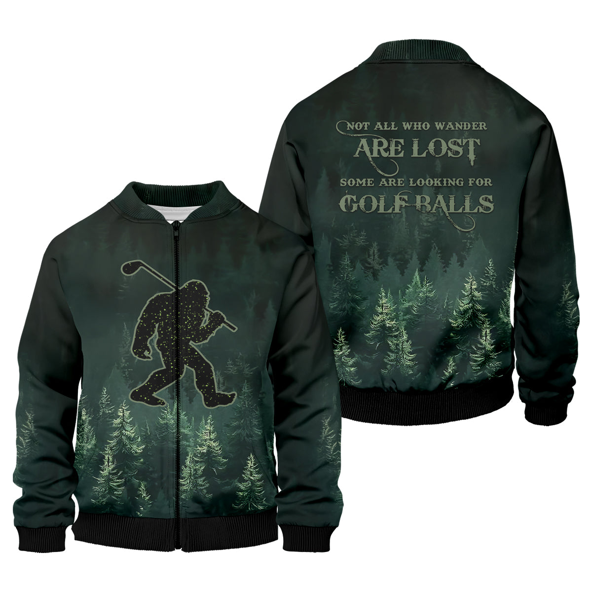 Where Did My Golf Ball Go Bigfoot Men's Golf Polo Shirt, Funny Bigfoot Golf Shirt, Dad Golf Gift