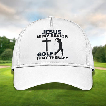 Jesus Is My Savior Embroidered Baseball Cap, Golf Hat, Dad Golf Gift