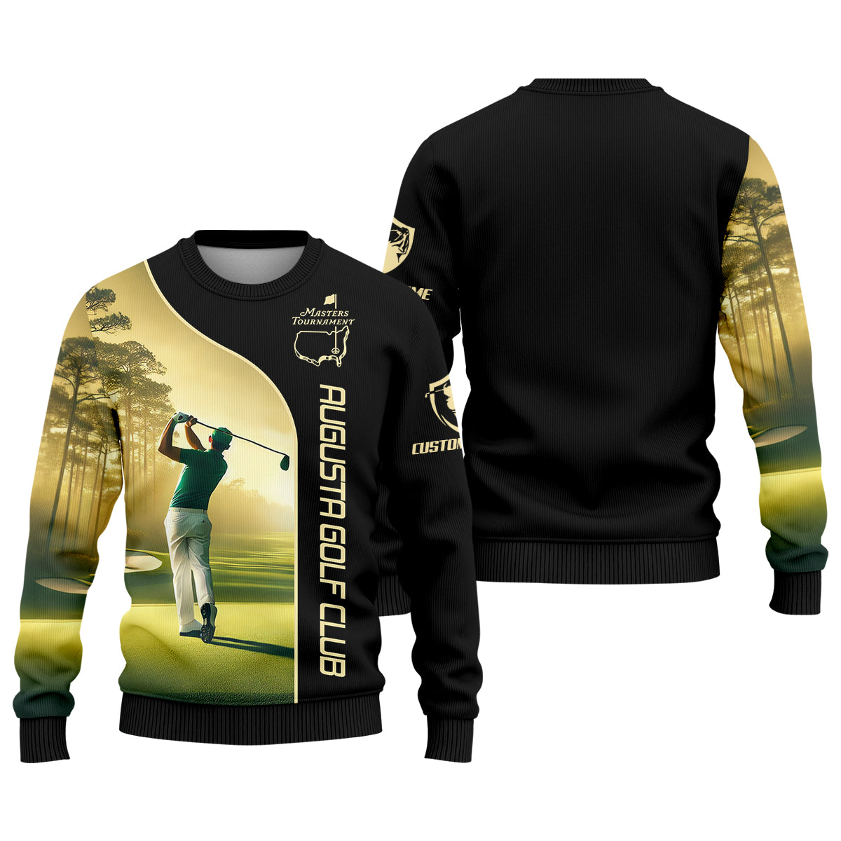 Augusta Golf Club Custom Men's Golf Polo Shirt, Gift For Golfers