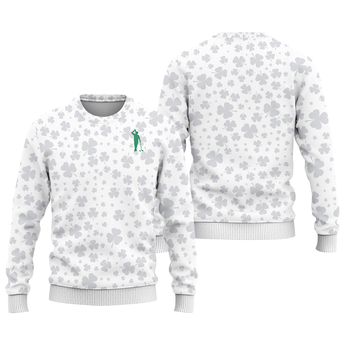 Shamrock Golf Polo Shirt, Mens Golf Shirt, Gift For Golfer