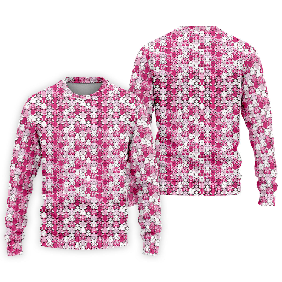 Funny Pink Ribbon Men's Polo Shirt, Breast Cancer Awareness Shirt, Pink Golf Shirt, Men Golf Gift