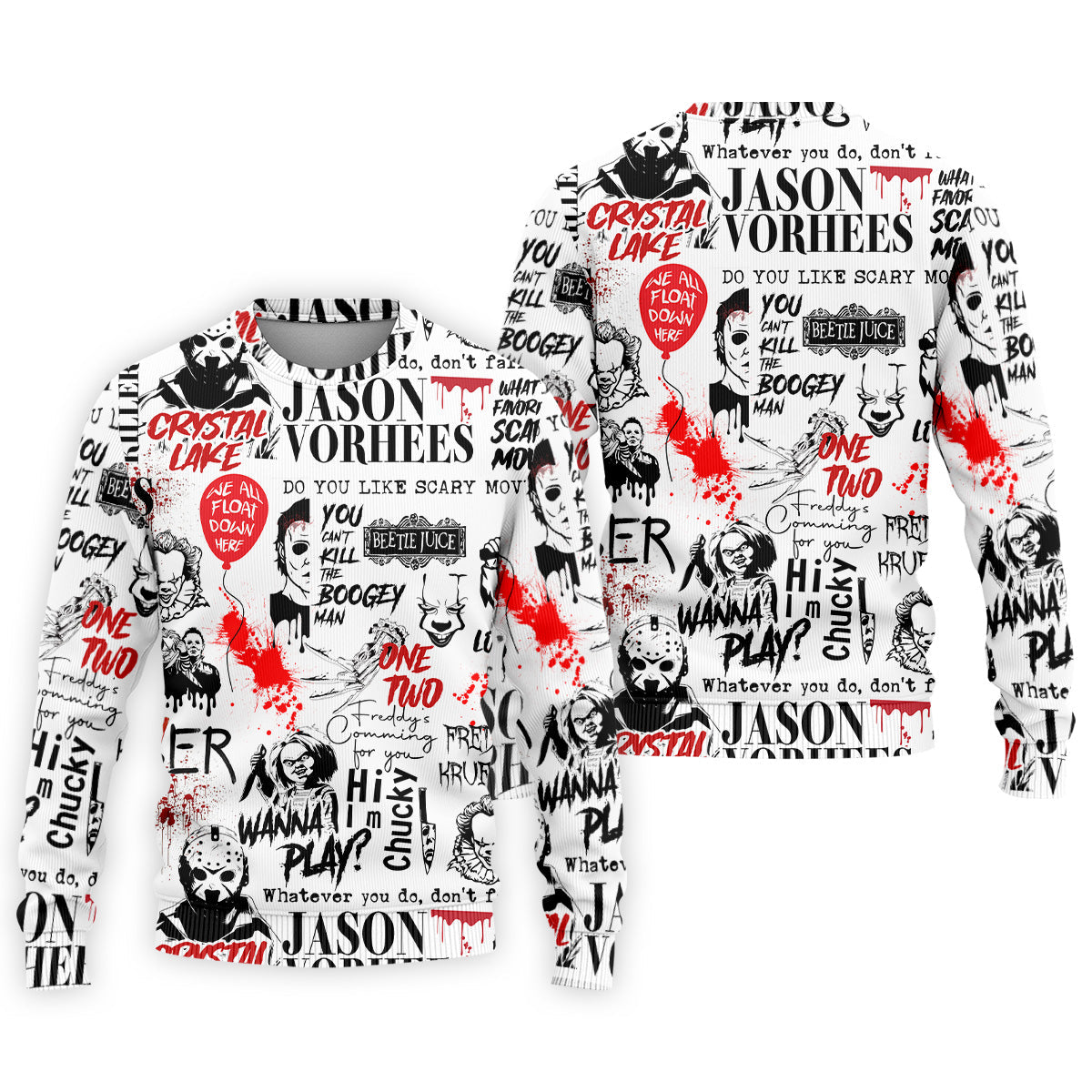 Never Stop Dreaming Halloween Golf Shirt, Mens Funny Golf Shirts, Horror Movie Shirt