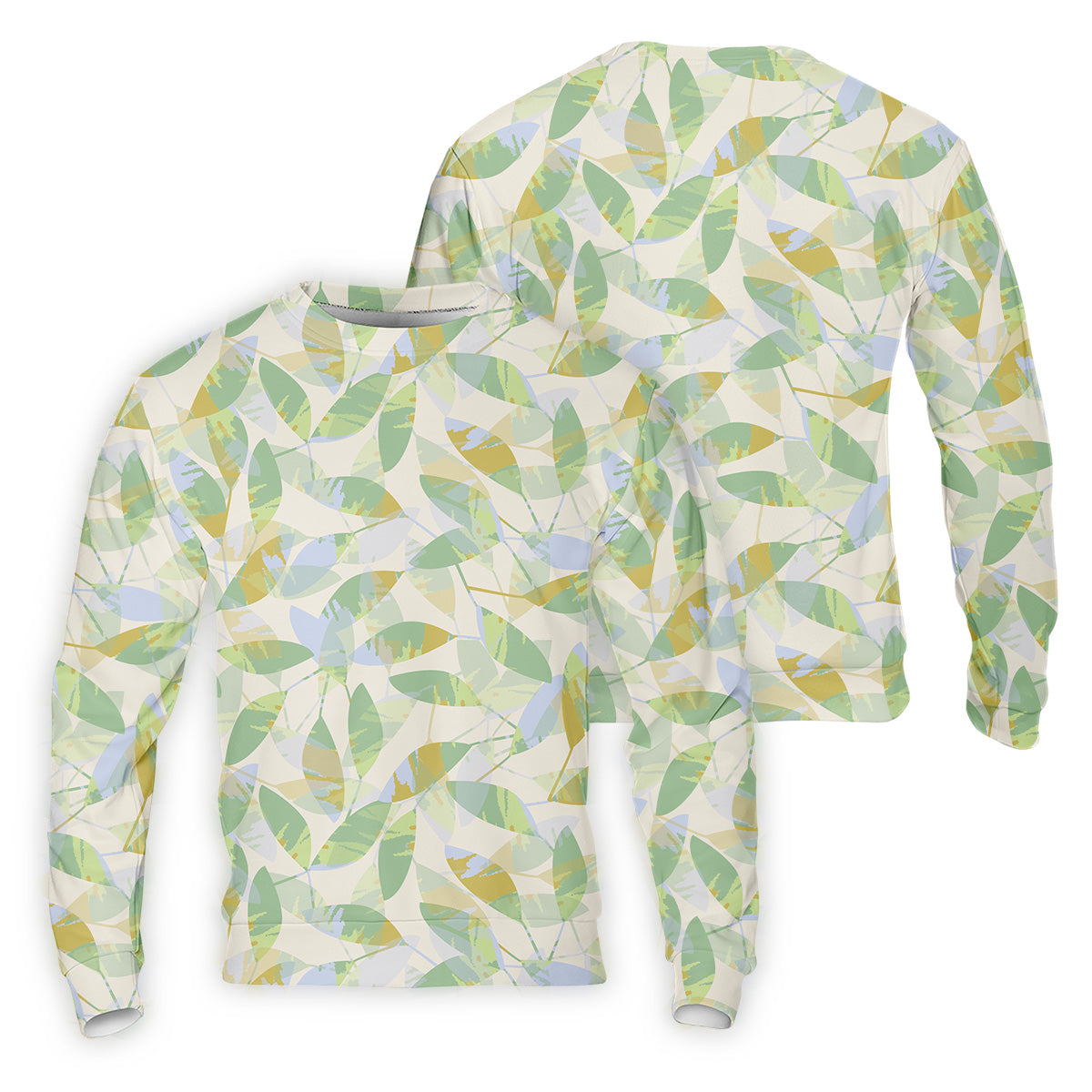 Abtract Seamless Pattern Men Golf Polo, Pastel Men's Long Seeve Golf Shirts, Matching Golf Shirts