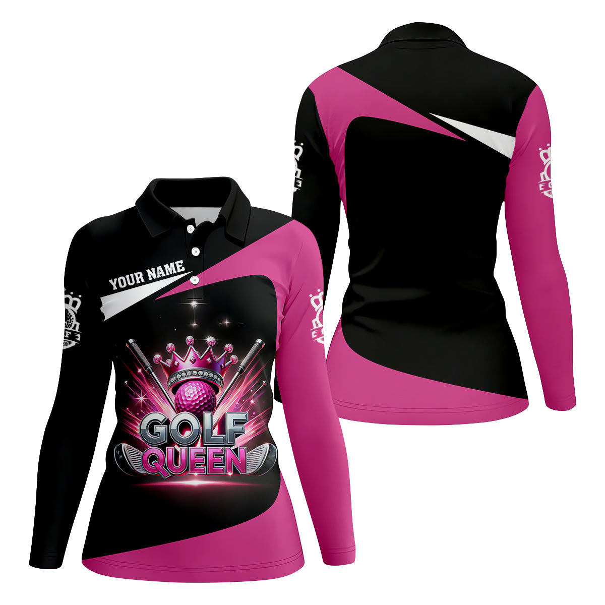 Golf Queen Custom Funny Womens Golf Polo Shirt, Ladies Golf Shirt, Mothers Day Gifts