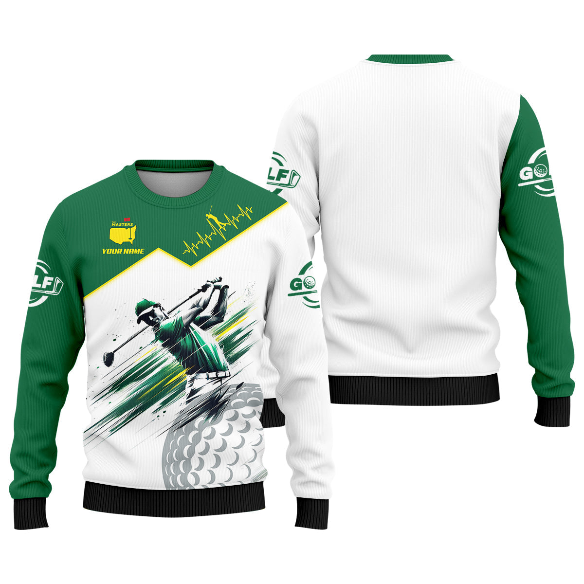 Augusta Golf Master Custom Men's Golf Polo Shirt, Funny Golf Shirt, Men Golf Gifts