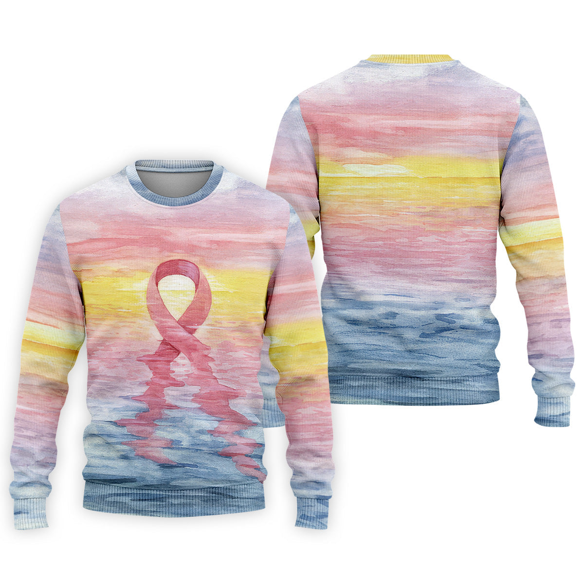 Pink Ribbon Breast Cancer Men's Polo Shirt, Breast Cancer Awareness Shirt, Men Golf Shirt, Golf Gift For Him