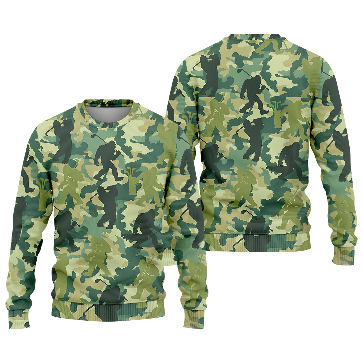 Bigfoot Sasquatch Men's Golf Polo Shirt, Funny Golf Shirt, Gift For Golfers