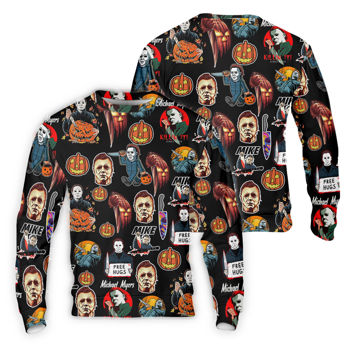 Michael Myers Halloween Golf Tops For Men, Mens Funny Golf Shirts, Horror Movie Shirt