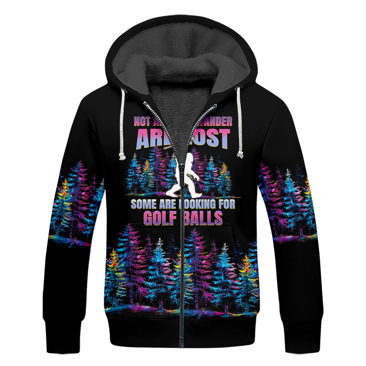 Custom Funny Sasquatch Bigfoot Golf Polo Shirt, Dad Golf Gift, Christmas Golf Gift