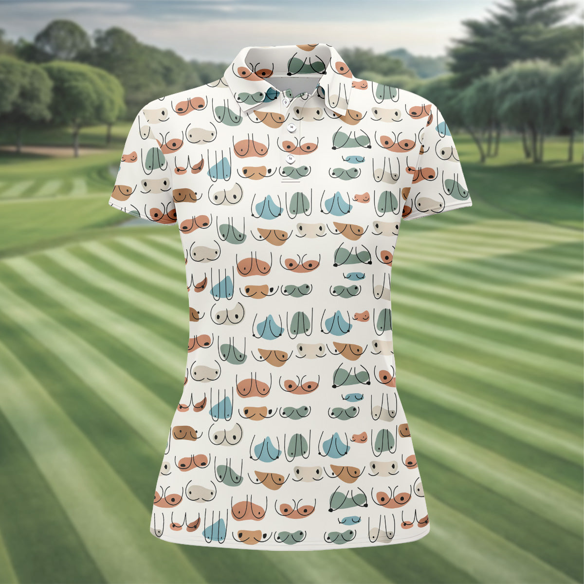 Boob Golf Shirt, Fun Golf Shirt, Matching Golf Shirts, Funny Golf Shirts Women, Ladies Golf Shirts