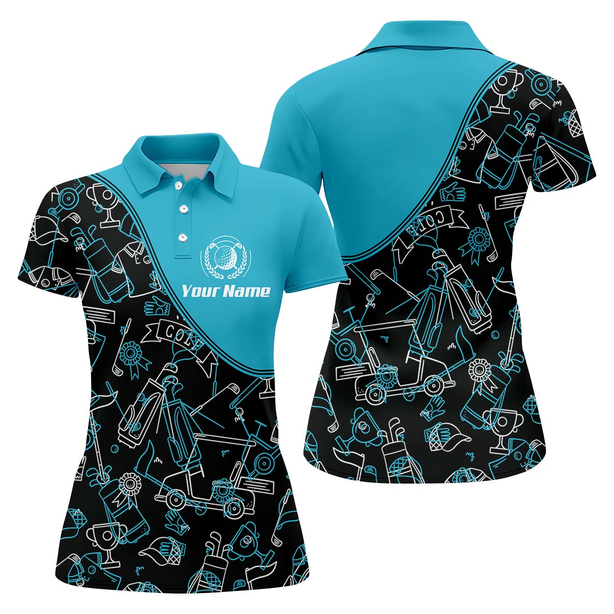 Womens Golf Polo Shirt, Women's Golfing Clothes, Golfing Apparel, Womens Golf Gifts