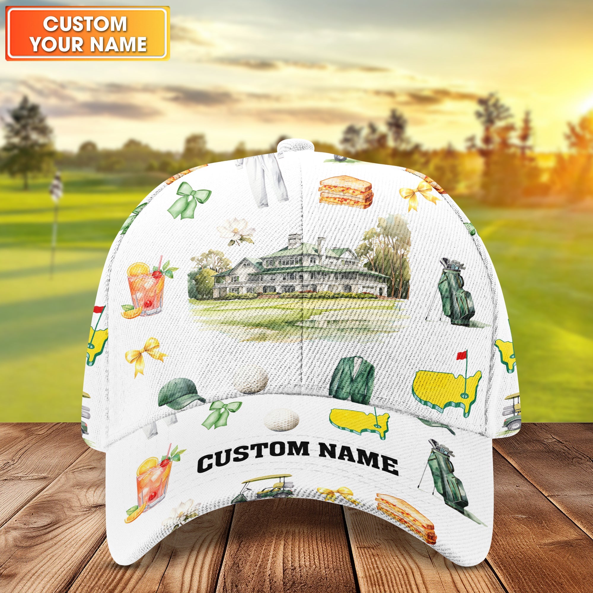 Masters Augusta GA Personalized Golf Cap, Funny Golf Cap, Gift For Golfers