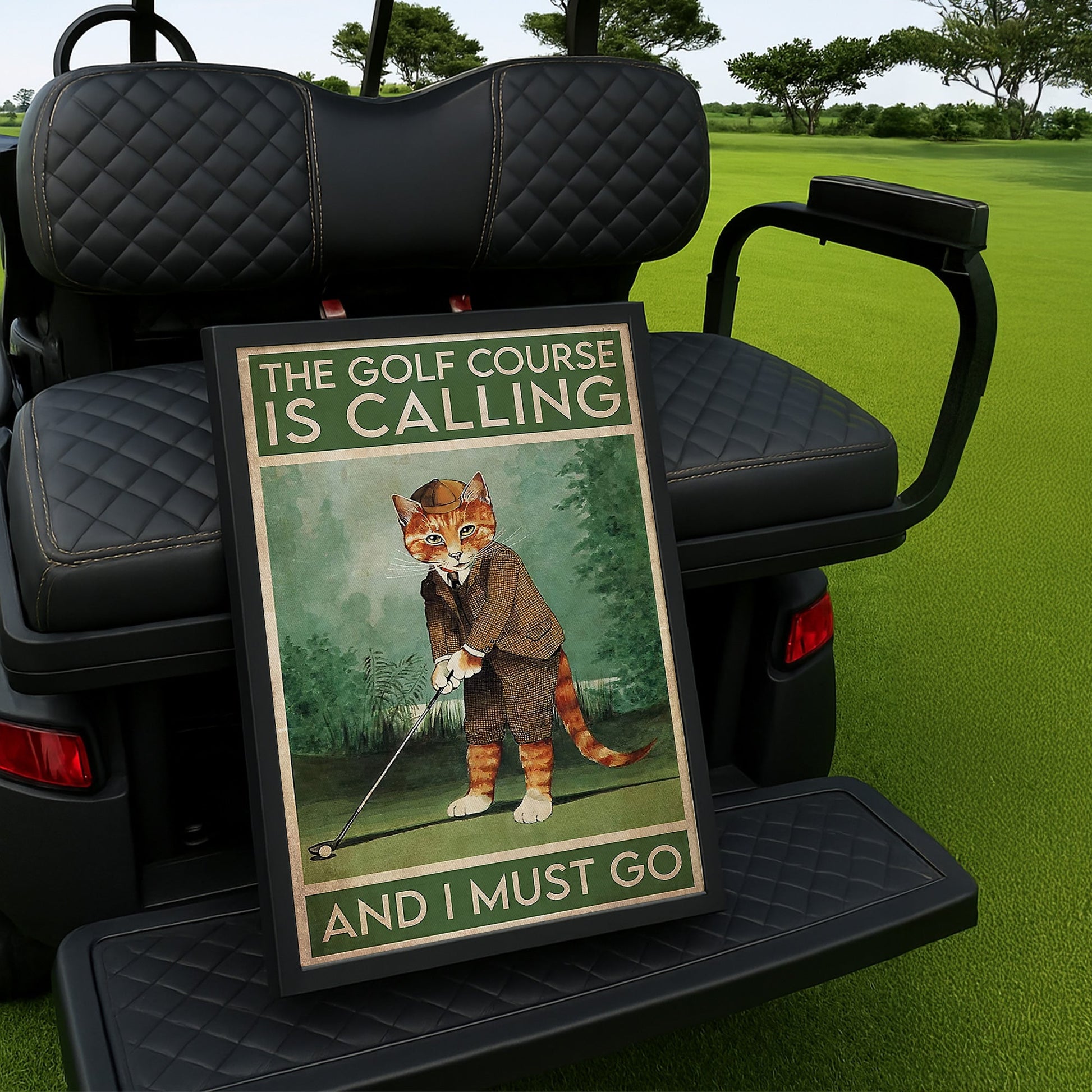The Golf Course Is Calling And I Must Go Canvas Wall Art, Golf Decor, Gift For Golf Lovers