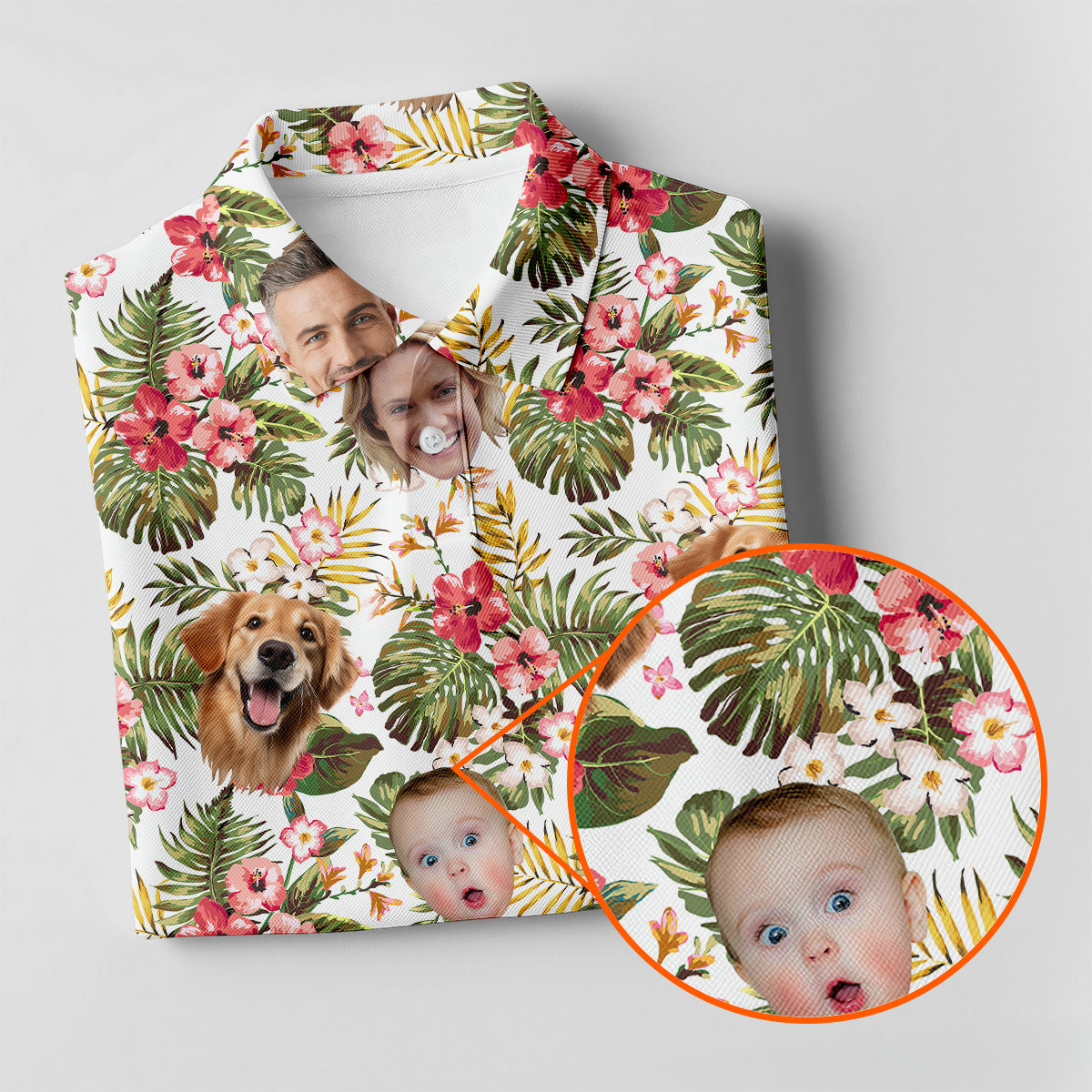 Custom Hawaiian Shirt With Face, Womens Golf Gifts, Women's Long Sleeve Golf Shirts, Ladies Golf Tops