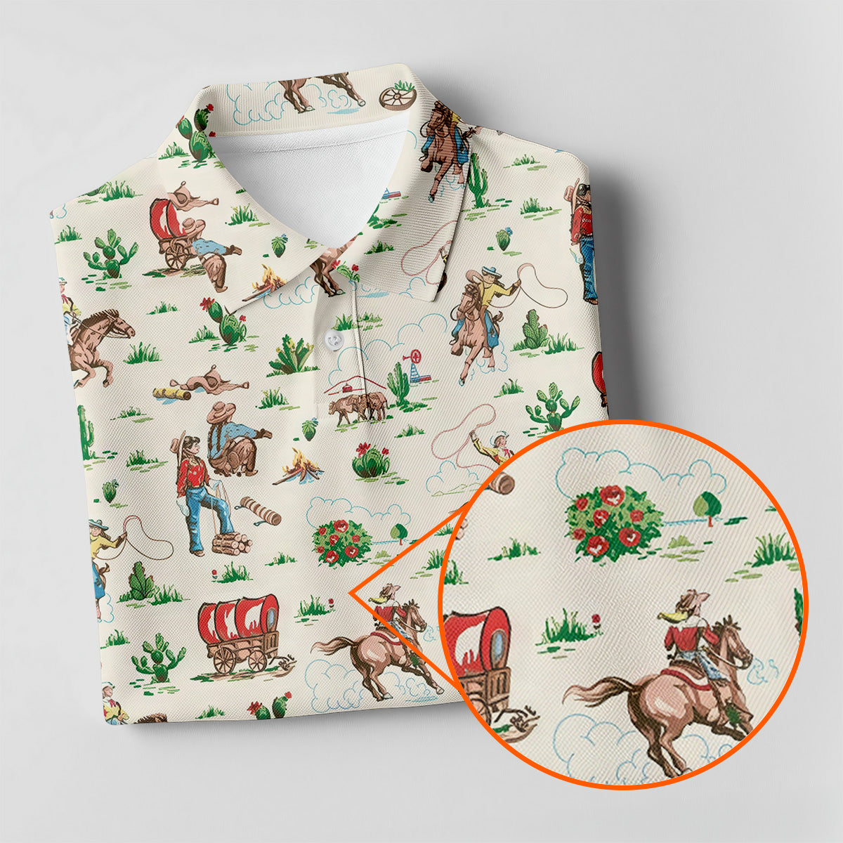 Western Cowgirl White Polo Women, Cute Golf Outfit, Matching Golf Shirt, Ladies Golf Shirts