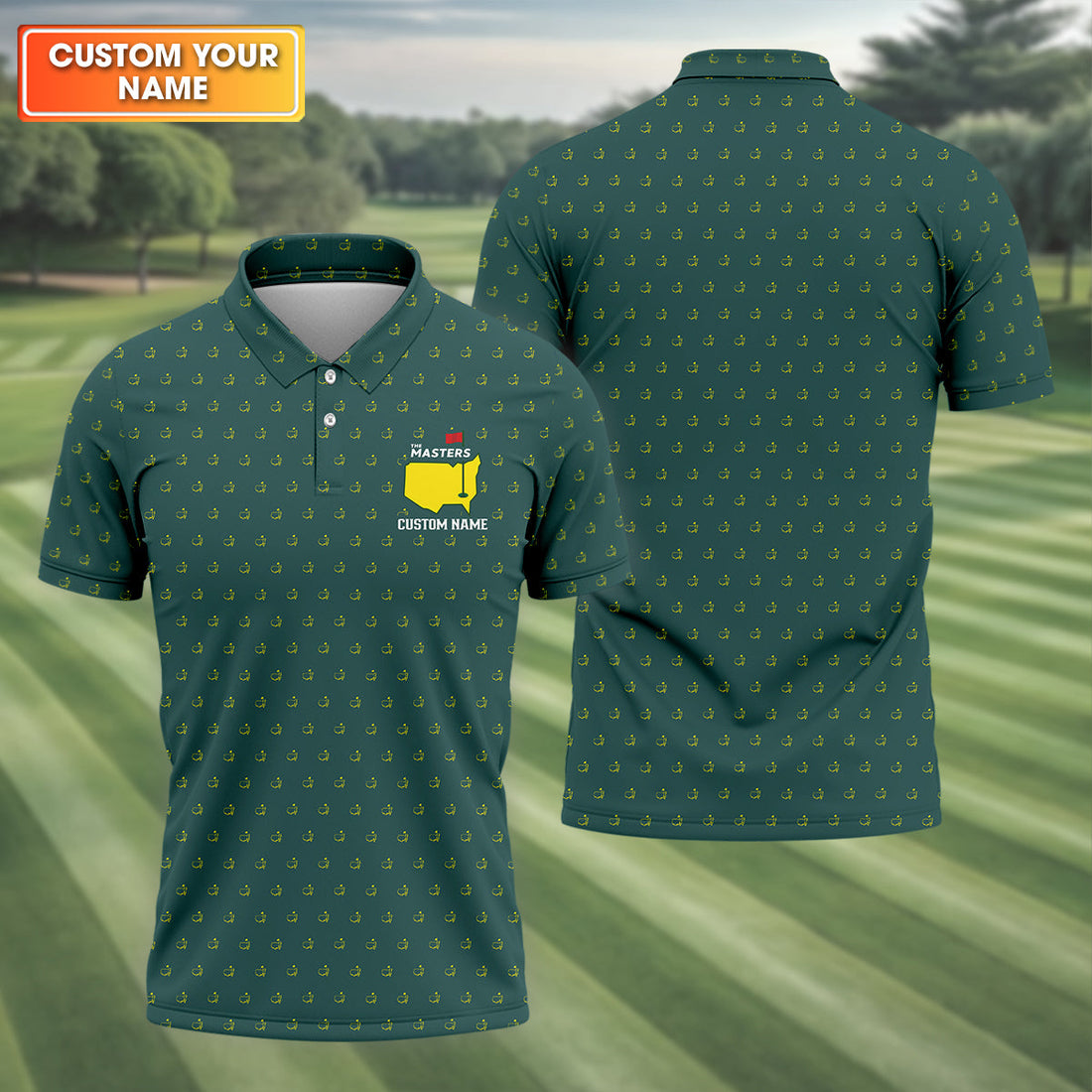 Masters Tournament Augusta Custom Funny Golf Polo Shirt, Christmas Golf Gift