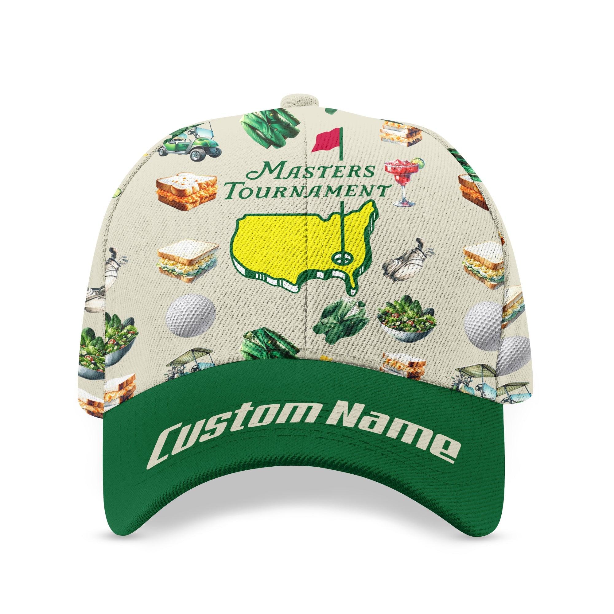 Custom Augusta Master Tournament Golf Cap, Mens Golf Gift, Gift For Dad, Funny Golf Cap