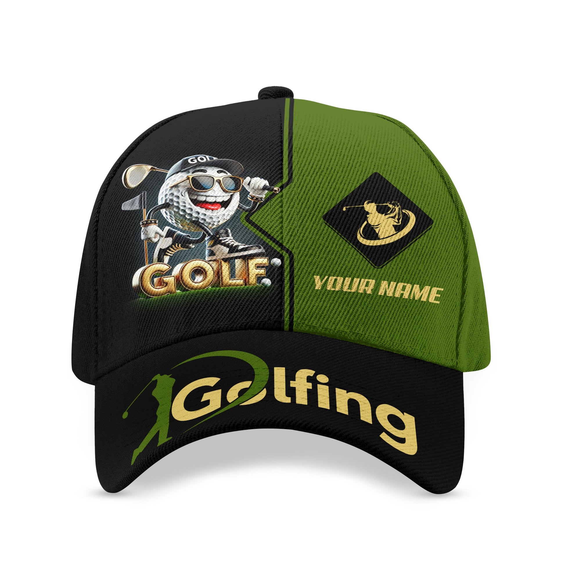 Golf Swing Personalized Golf Cap, Funny Golf Cap, Gift For Dad, Golf Gift For Men