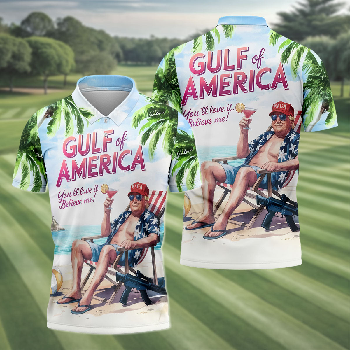 Gulf Of America Shirt, US Patriotic Pride Unisex Tropical Hawaiian Aloha Shirt, Summer Vacation