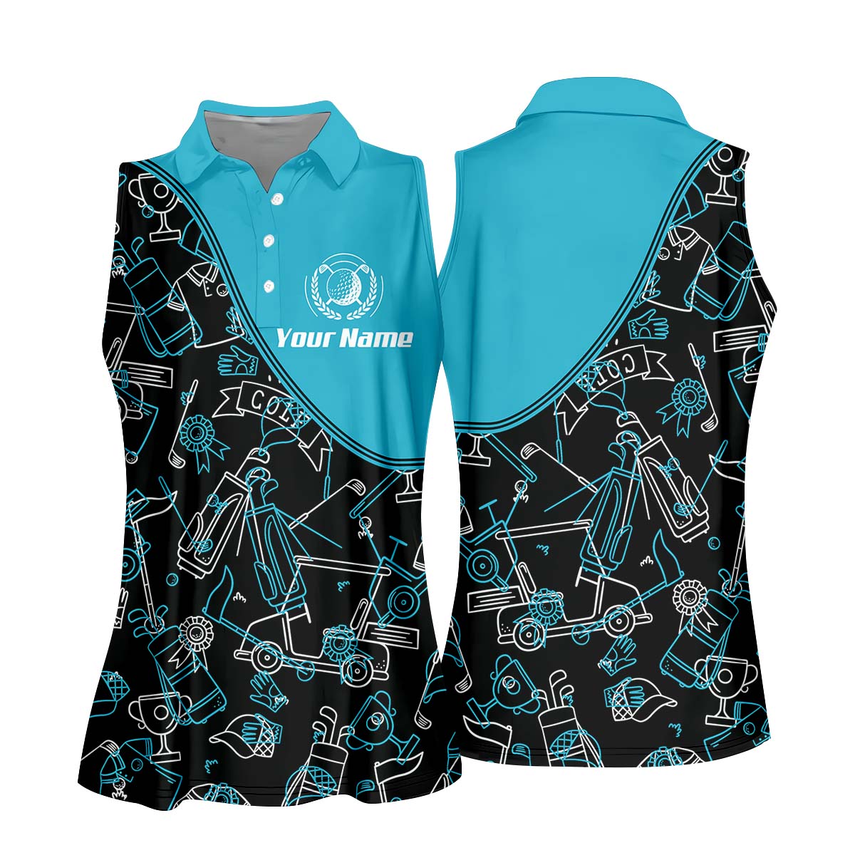 Womens Golf Polo Shirt, Women's Golfing Clothes, Golfing Apparel, Womens Golf Gifts