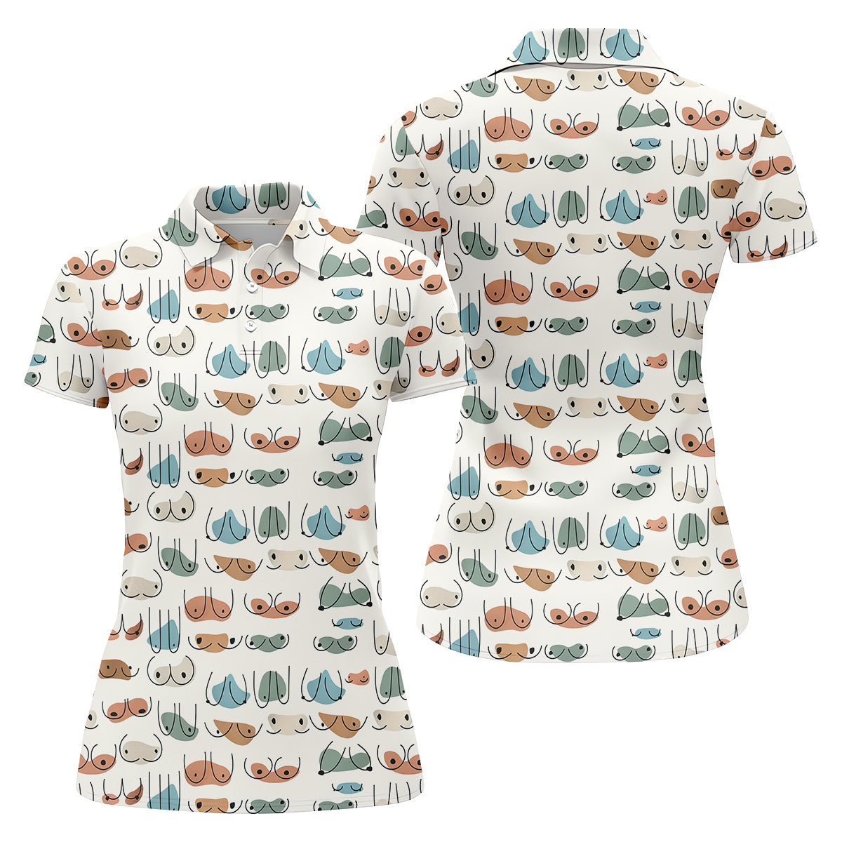 Boob Golf Shirt, Fun Golf Shirt, Matching Golf Shirts, Funny Golf Shirts Women, Ladies Golf Shirts