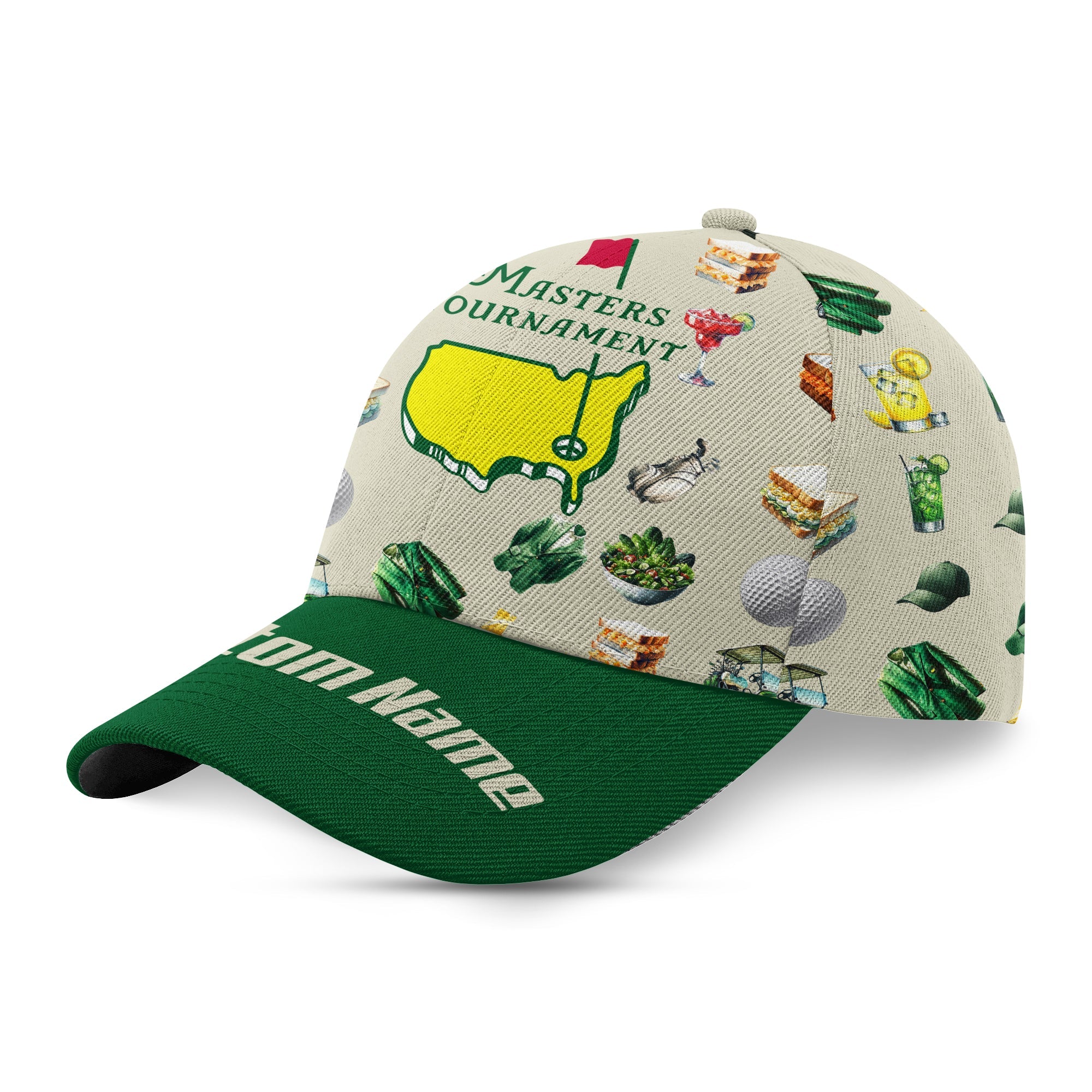 Custom Augusta Master Tournament Golf Cap, Mens Golf Gift, Gift For Dad, Funny Golf Cap