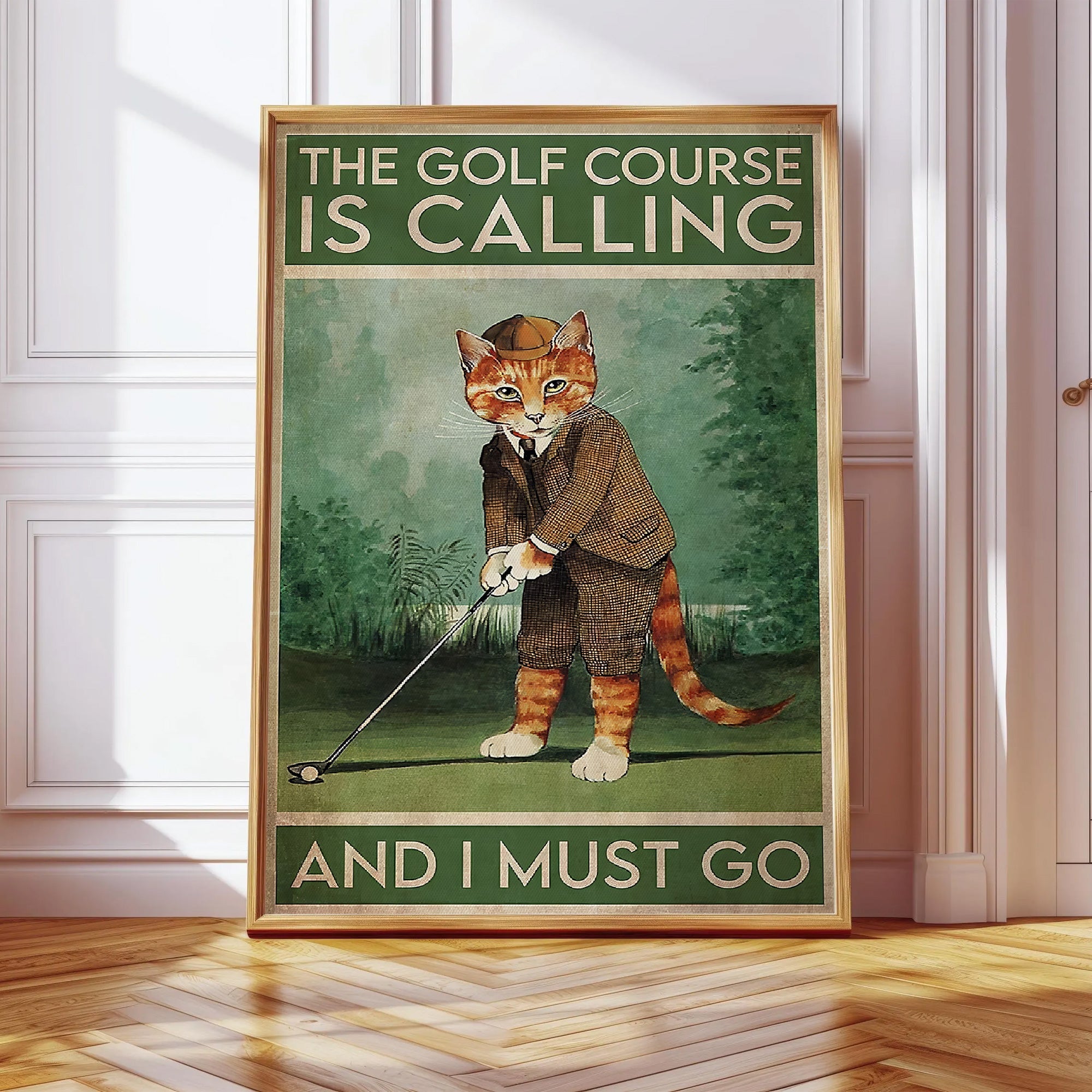 The Golf Course Is Calling And I Must Go Canvas Wall Art, Golf Decor, Gift For Golf Lovers