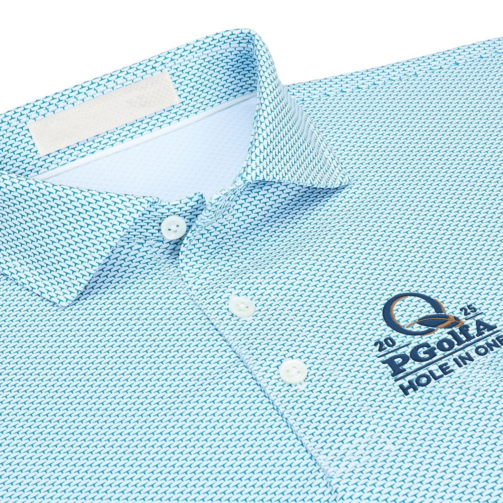 2025 PGolfA Hole In One Embroidery Polo Shirt, Funny Golf Shirt, Gift For Dad