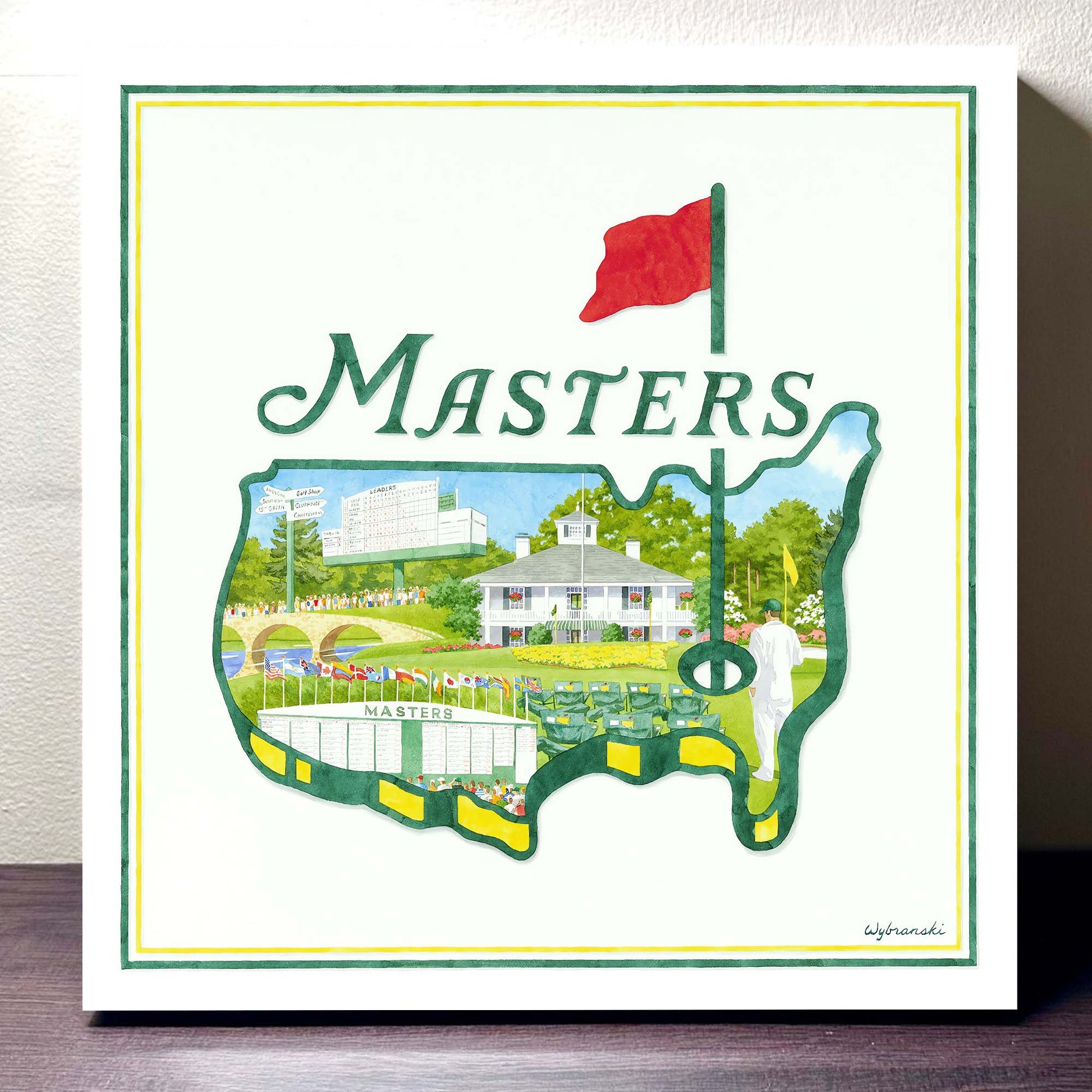 2025 The Masters Experience Canvas, Augusta Golf Master, Golf Decor, Gifts For Golf Lovers