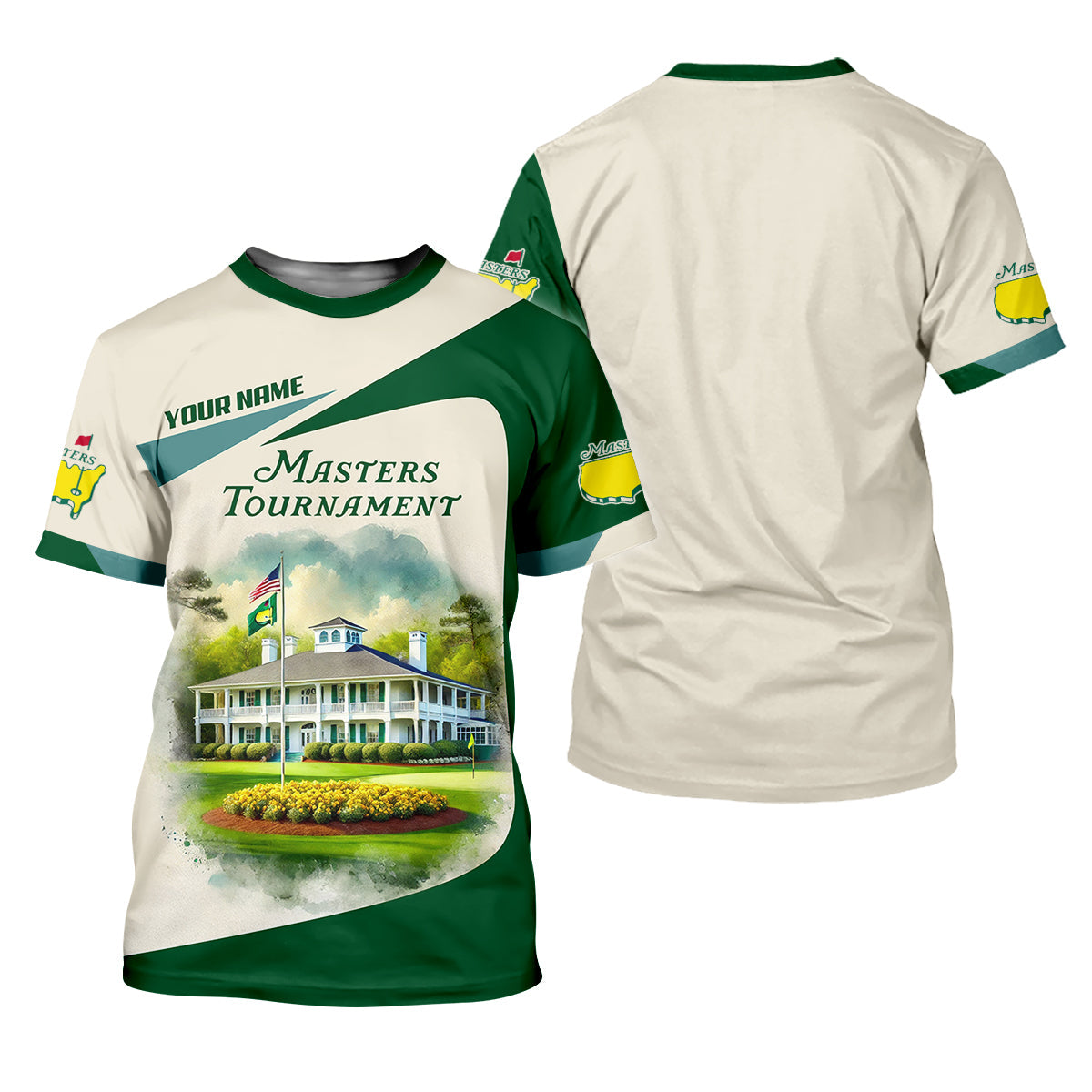Masters Tournament Augusta Golf Course Customize Mens Golf Polo Shirt, Golfing Apparel, Funny Golf Shirt