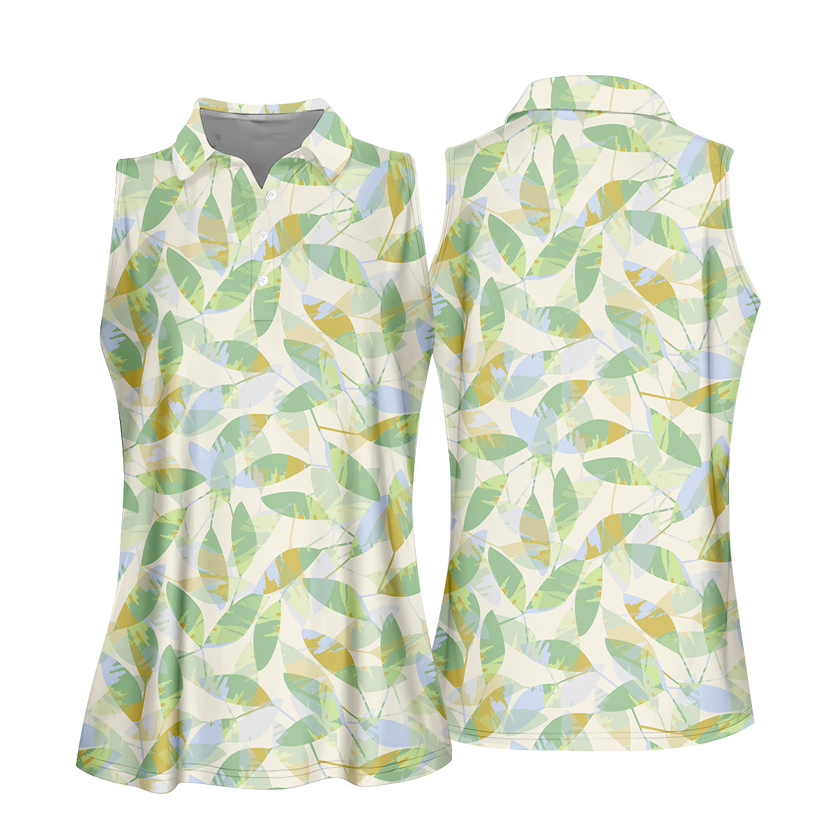 Abtract Seamless Pattern Womens Golf Tops, Pastel Womens Golf Polo Shirts, Matching Golf Shirts