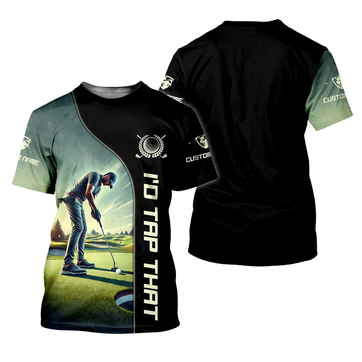 I'd Tap That Custom Golf Polo Shirt, Gift For Golfers, Golf Gift Ideas, Funny Golf Polos