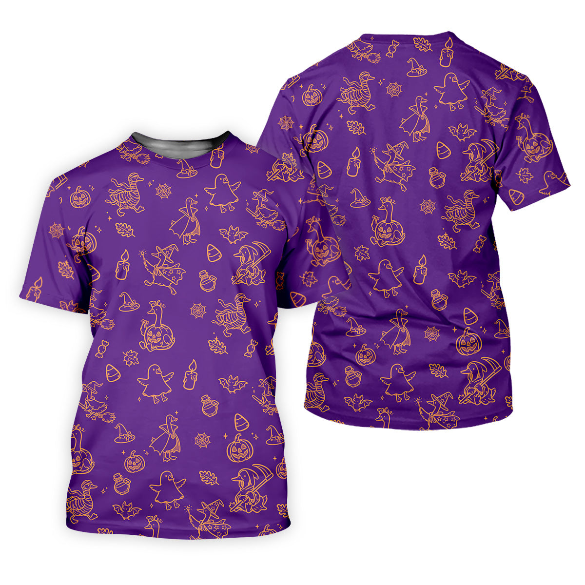 Goose Halloween, Doodle Pattern, Purple Golf Shirt, Sleeveless Womens Golf Shirts, Women Golf Top, Ladies Golf Shirts