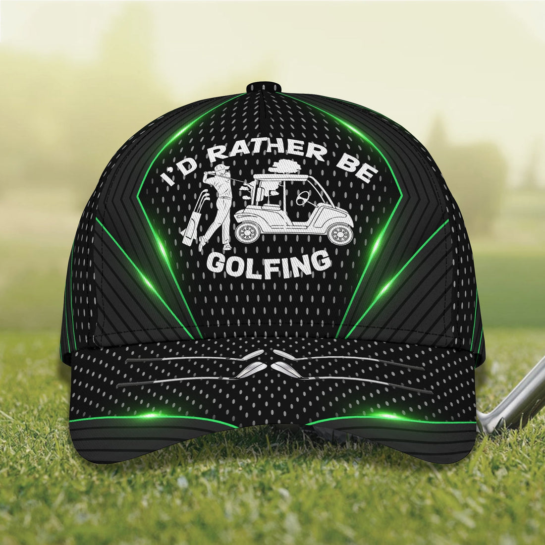 Custom Golf Cap, I'd Rather Be Golffing, 3D Full Print Golf Cap, Gifts For Golfers