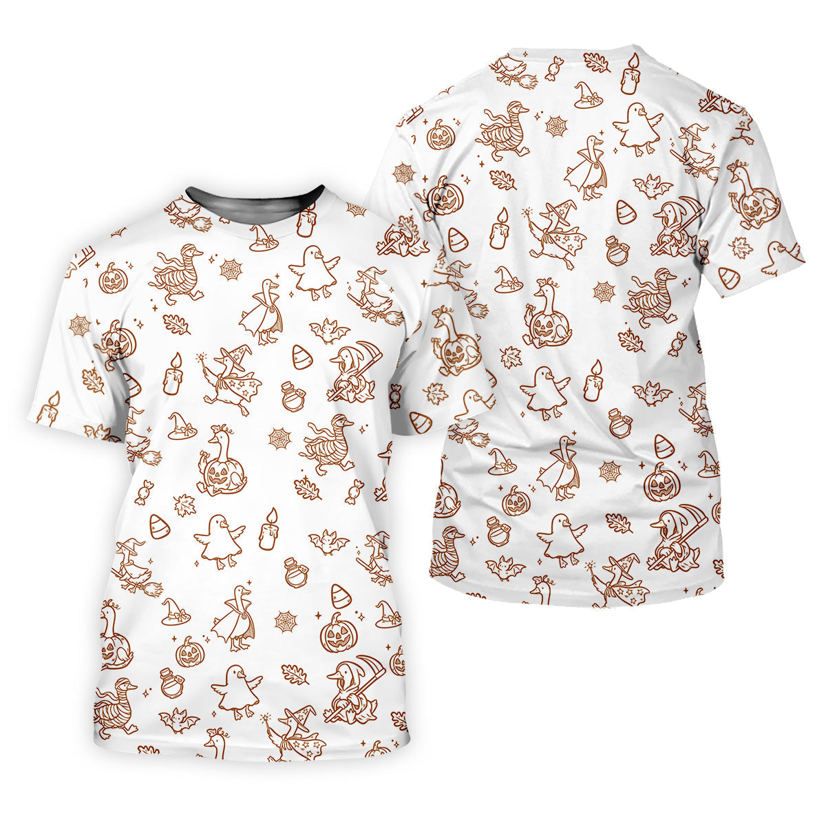 Goose Halloween, Doodle Pattern, White Golf Shirt, Sleeveless Womens Golf Shirts, Women Golf Top, Ladies Golf Shirts