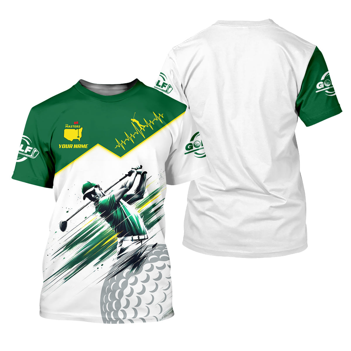 Augusta Golf Master Custom Men's Golf Polo Shirt, Funny Golf Shirt, Men Golf Gifts