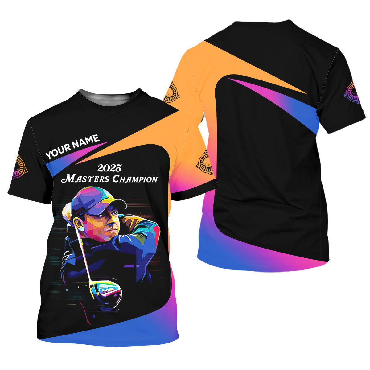 2025 Masters Champion Personalized Men's Golf Polo Shirt, Christmas Golf Gift