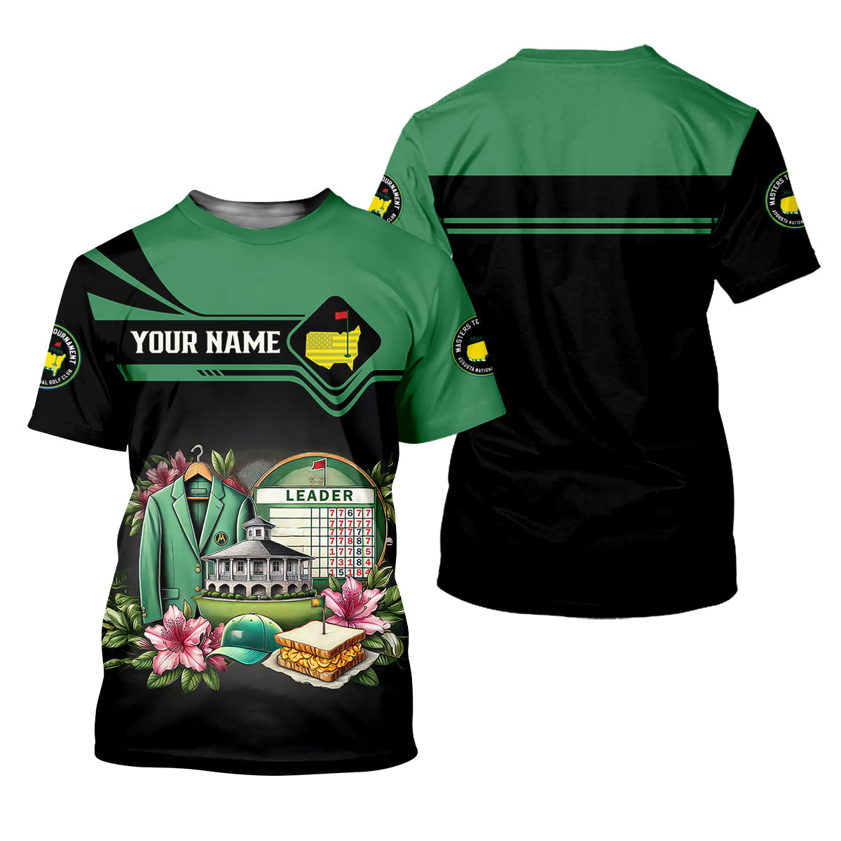 Augusta Golf Master Custom Men's Golf Polo Shirt, Funny Golf Shirt, Gift For Golf Lovers