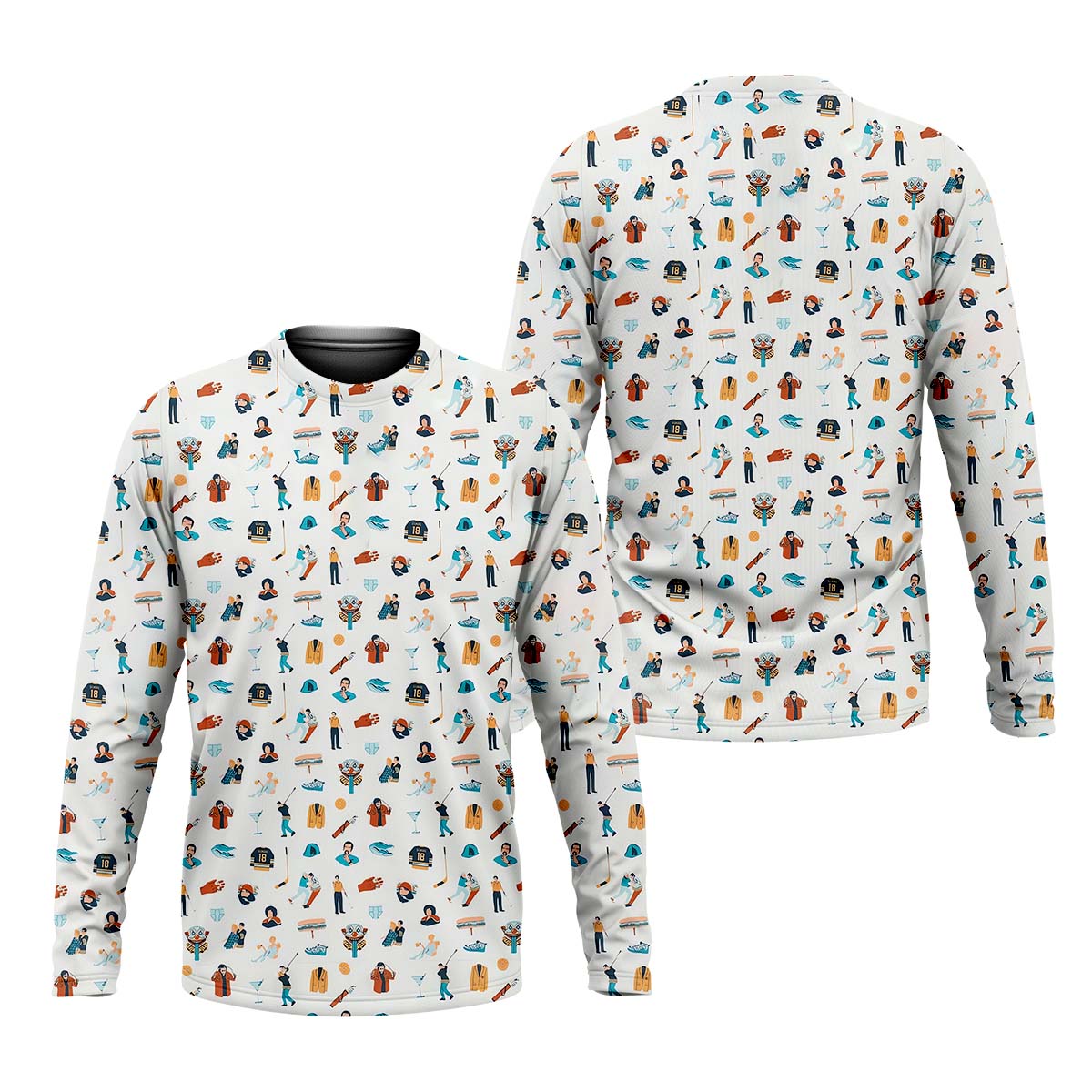 Adventure Icons Golf Polo Shirt, Golf Gifts For Men, Golf Gift Ideas