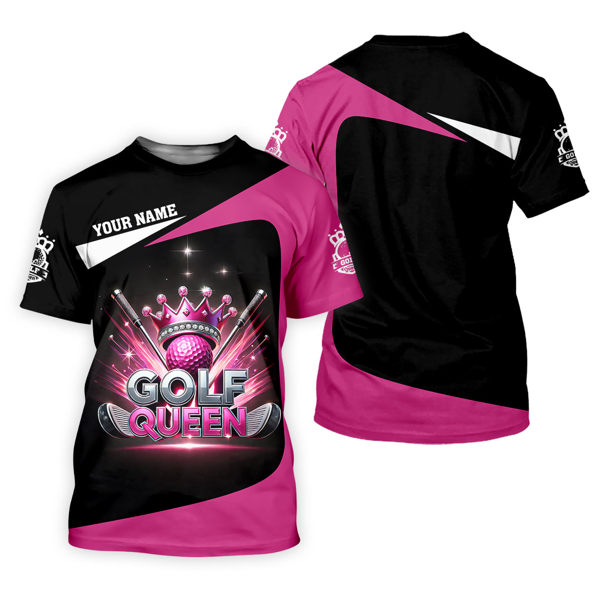 Golf Queen Custom Funny Womens Golf Polo Shirt, Ladies Golf Shirt, Mothers Day Gifts