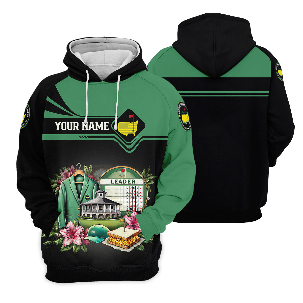 Augusta Golf Master Custom Men's Golf Polo Shirt, Funny Golf Shirt, Gift For Golf Lovers